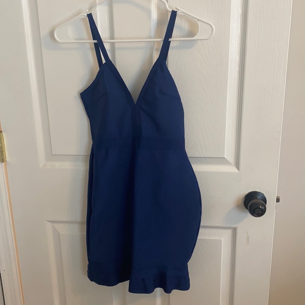 About Us Navy Dress